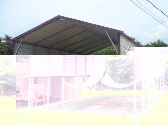 Carport | Boxed Eave Roof | 18W x 31L x 11H | RV Carport