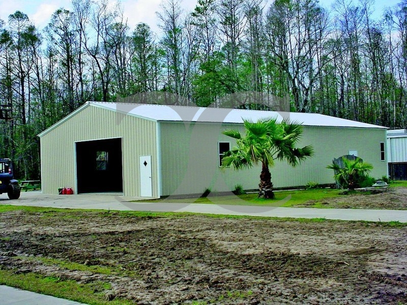 Pre-Fab Metal Building | Vertical Roof | 30W x 61L x 12H | Steel Buildings Pre-Fab Metal Building | Vertical Roof | 30W x 61L x 12H | Steel Buildings